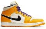 Pandabuy Air Jordan 1 Mid 'Lakers Gold'