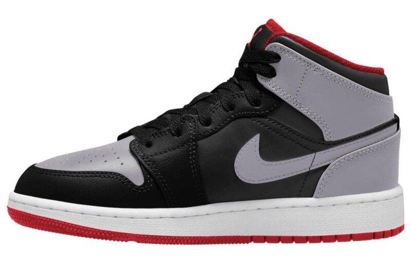 Pandabuy Air Jordan 1 Mid 'Black Grey Red'