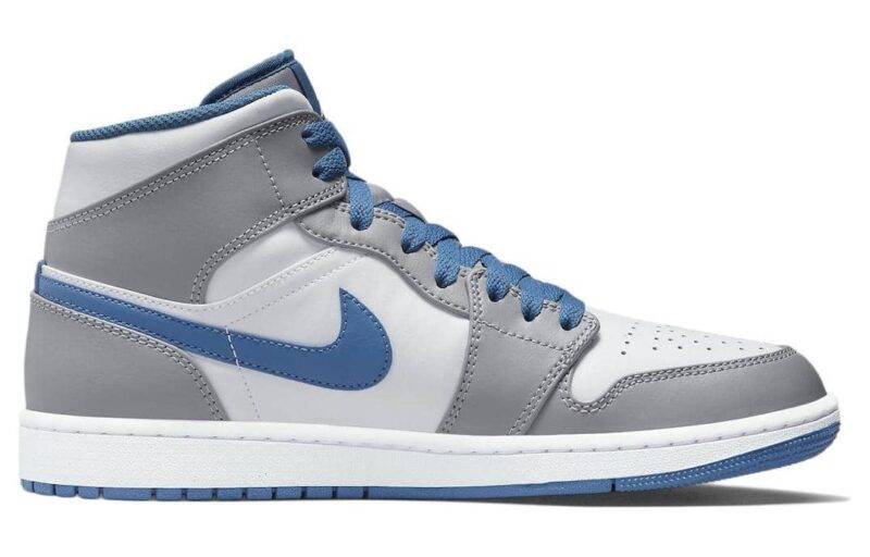 Pandabuy Air Jordan 1 Mid 'Cement Grey True Blue'