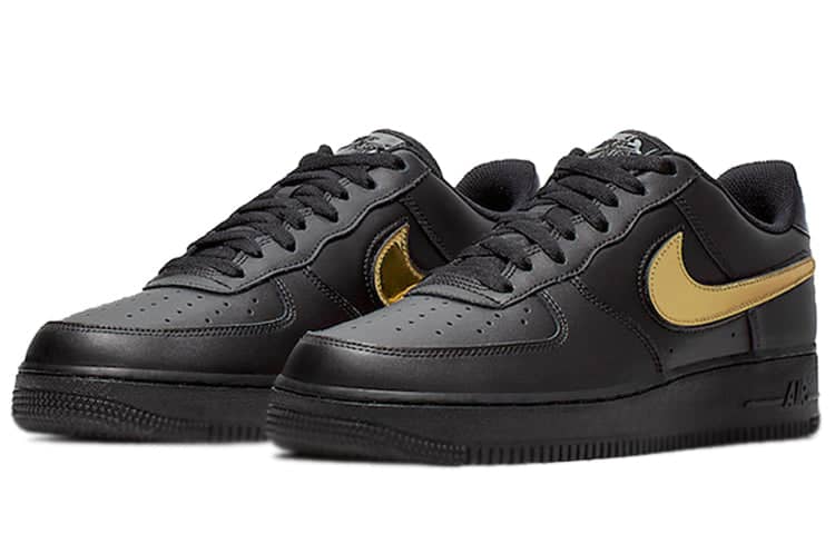 Pandabuy Nike Pandabuy Air Force 1 Low '07 LV8 'Removable Swoosh - Black Gold'