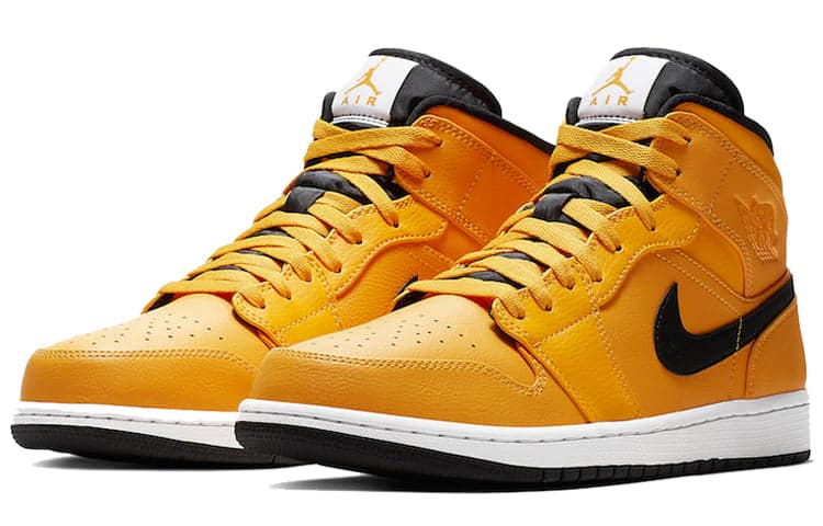 Pandabuy Air Jordan 1 Mid 'University Gold Black'