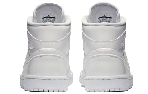 Pandabuy Air Jordan 1 Mid Patent 'Triple White'