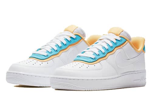 Pandabuy Nike Pandabuy Air Force 1 Low SE 'White Light Blue Fury Topaz Gold'