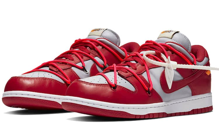 Pandabuy Nike Off-White x Dunk Low 'University Red'