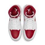 Pandabuy Air Jordan 1 Mid 'White Pomegranate'