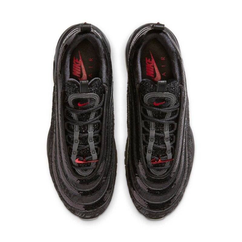 Nike Air Max 97 Black Sequin Black/Red