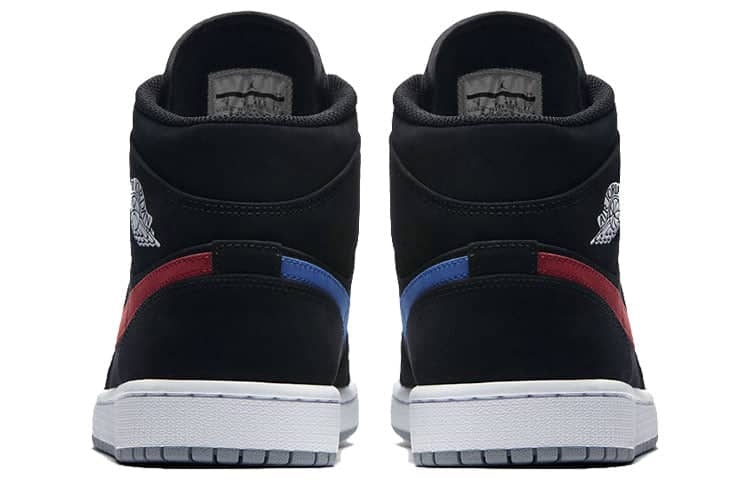 Pandabuy Air Jordan 1 Mid 'Multicolor Swoosh Black'