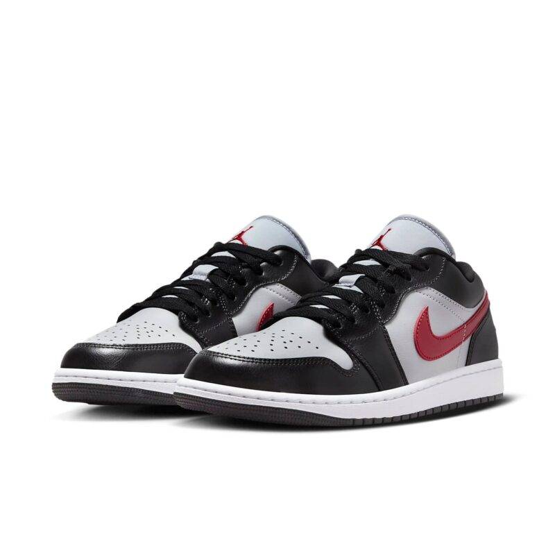 Pandabuy Air Jordan 1 Low 'Wolf Grey Gym Red'