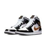 Pandabuy Air Jordan 1 Mid Patent 'Black Gold'