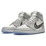 Dior x Pandabuy Air Jordan 1 High OG 'White Wolf Grey'