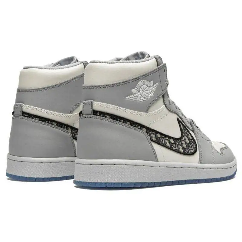 Dior x Pandabuy Air Jordan 1 High OG 'White Wolf Grey'