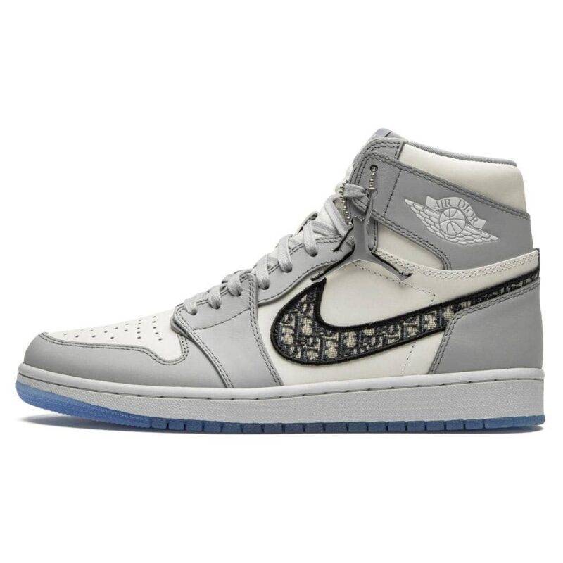 Dior x Pandabuy Air Jordan 1 High OG 'White Wolf Grey'