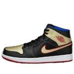 Pandabuy Air Jordan 1 Mid 'Black Gold Red'