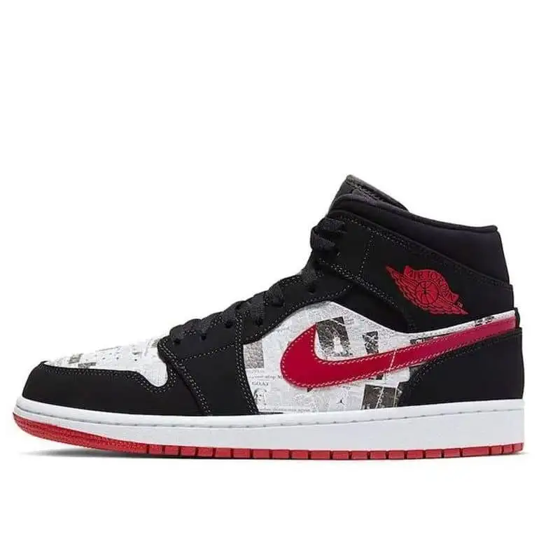 Pandabuy Air Jordan 1 Mid SE 'Newspaper Pandabuy Air Times'