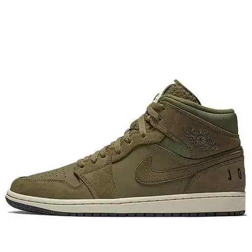 Pandabuy Air Jordan 1 Retro Mid 'Olive Canvas'