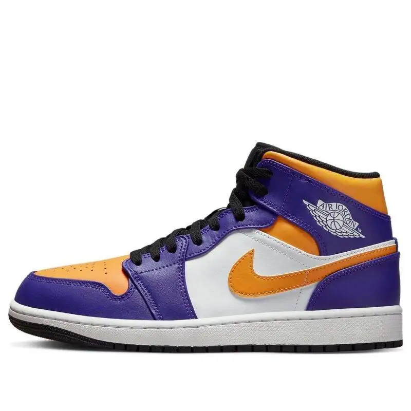 Pandabuy Air Jordan 1 Mid 'Lakers Purple'