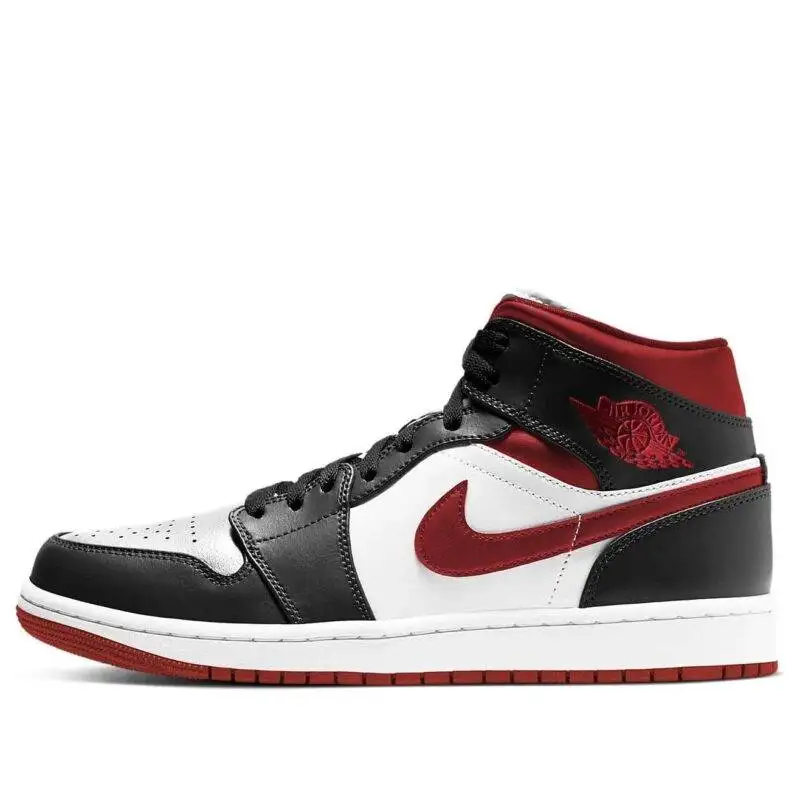 Pandabuy Air Jordan 1 Mid 'Black White Gym Red'