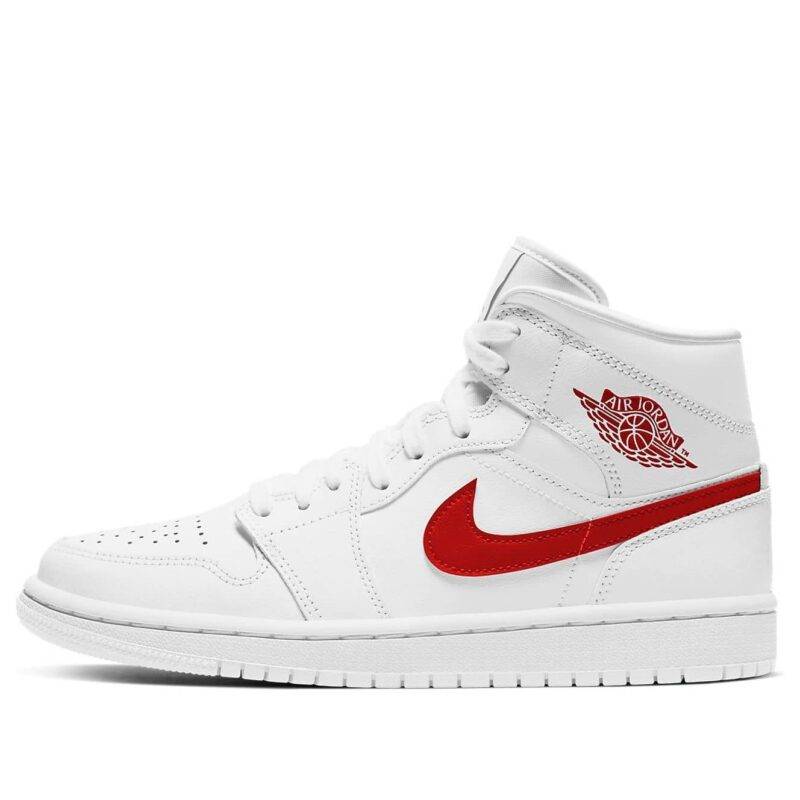 Pandabuy Air Jordan 1 Mid 'White University Red'