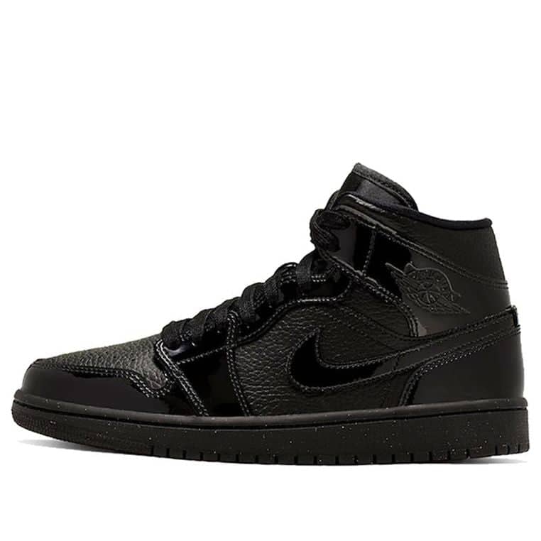 Pandabuy Air Jordan 1 Mid Patent 'Triple Black'