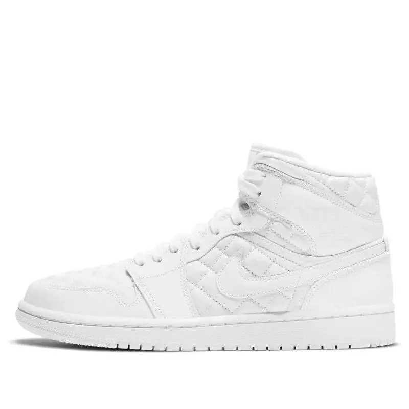 Pandabuy Air Jordan 1 Mid SE 'White Quilted'