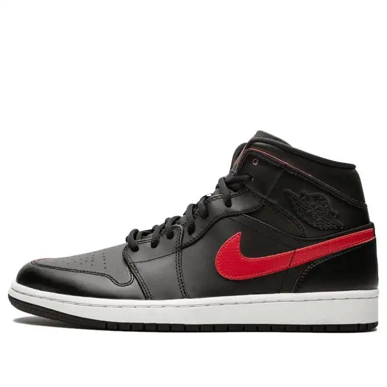 Pandabuy Air Jordan 1 Retro Mid 'Black Team Red'