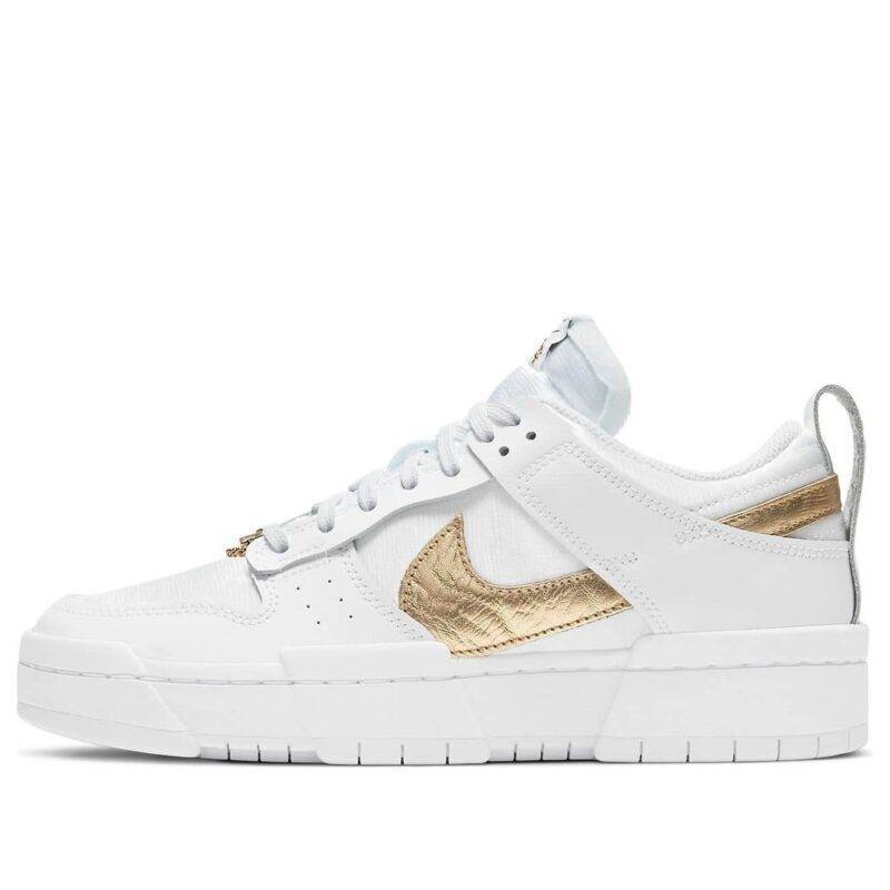 Pandabuy Nike Dunk Low Disrupt 'White Metallic Gold'