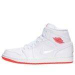 Pandabuy Air Jordan 1 Mid Prem 'White Infrared'