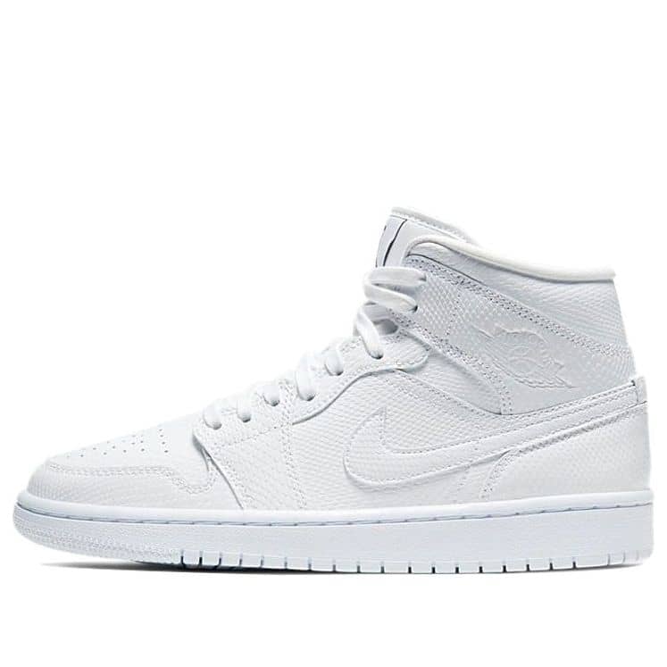 Pandabuy Air Jordan 1 Mid 'White Snakeskin'