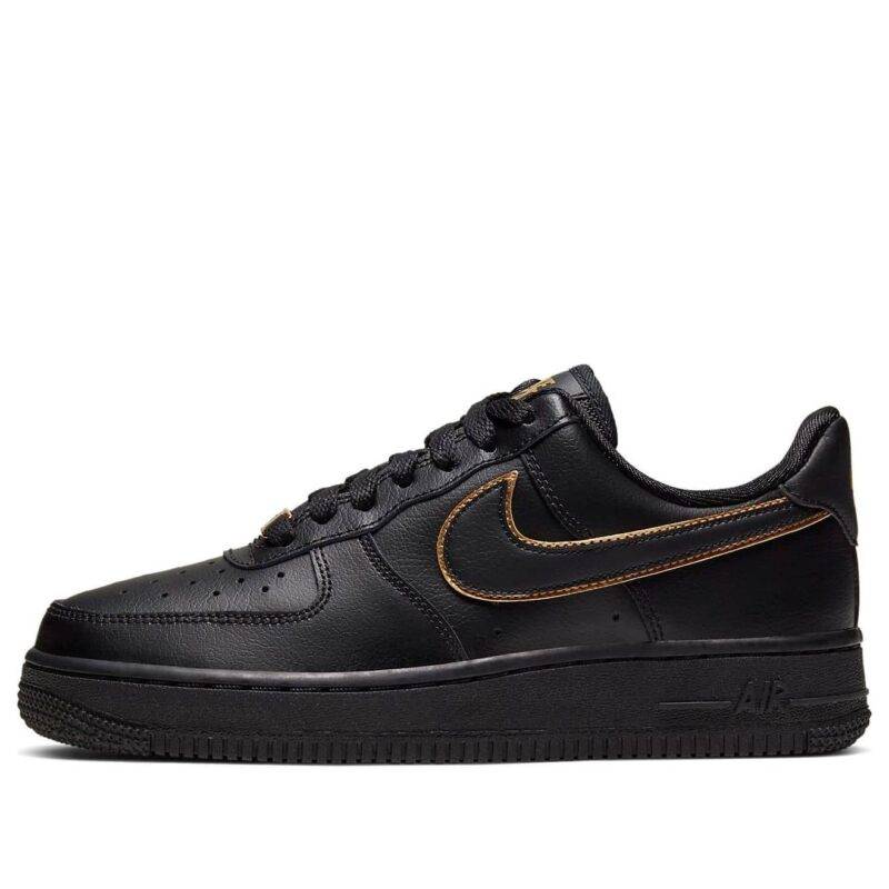 Pandabuy Nike Pandabuy Air Force 1 Low '07 Essential 'Black Gold Swoosh'