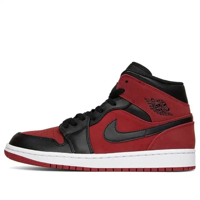 Pandabuy Air Jordan 1 Mid 'Reverse Banned Gym Red Black'