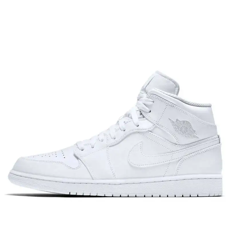 Pandabuy Air Jordan 1 Retro Mid 'White Pure Platinum'