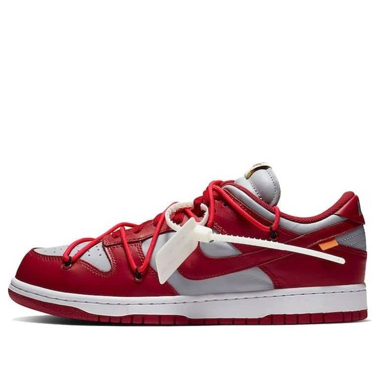 Pandabuy Nike Off-White x Dunk Low 'University Red'