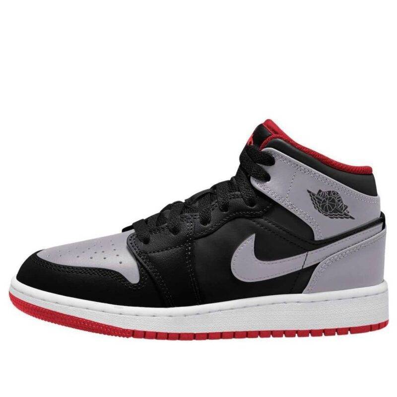 Pandabuy Air Jordan 1 Mid 'Black Grey Red'