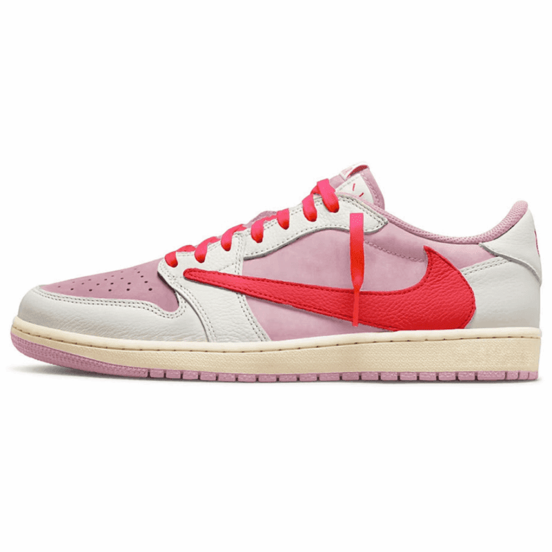 Travis Scott x Pandabuy Jordan 1 Low OG Shy Pink