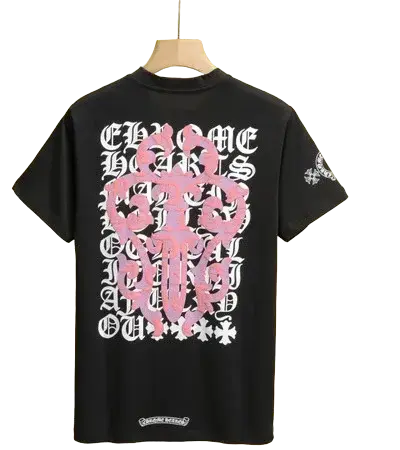 Chrome Hearts Dagger Logo Black Drop Sleeve Tee