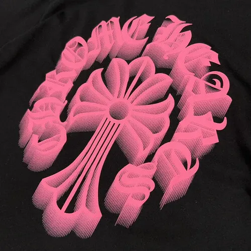 Chrome Hearts Holographic Pink Cross T-Shirt 3 Chrome Hearts Pink Holographic Cross Tee 3