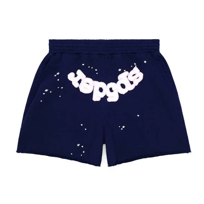 Sp5der OG Web Logo Sweat Shorts Navy