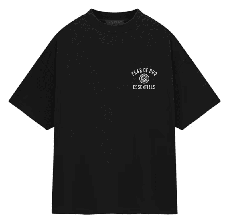 Fear of God Essentials Jersey Crewneck Tee (FW24) Black