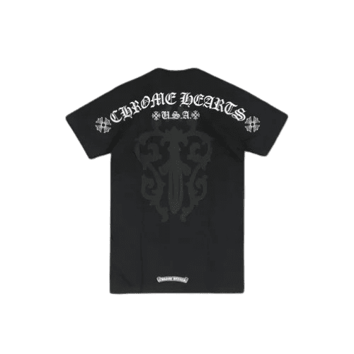 Black Chrome Hearts Shirt Shoe Logo