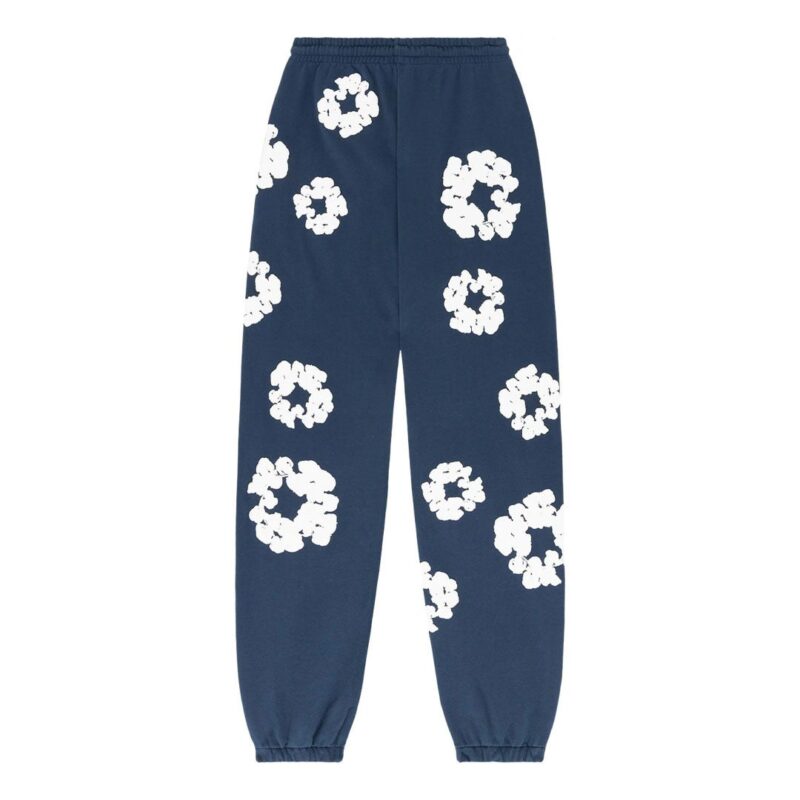 Denim Tears Sweatpants Navy Cotton Wreath