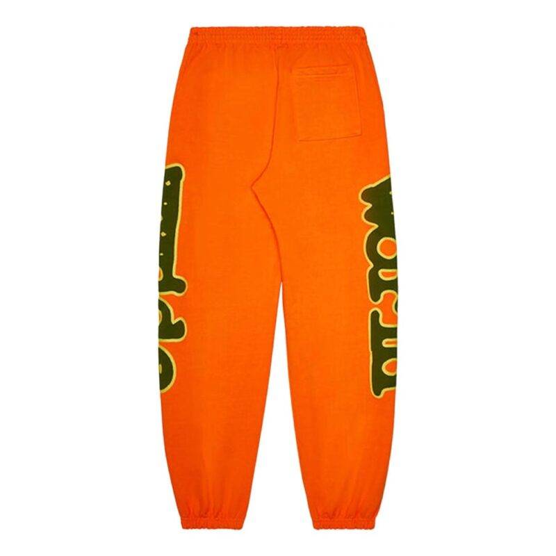 Sp5der Orange Beluga Sweatpants