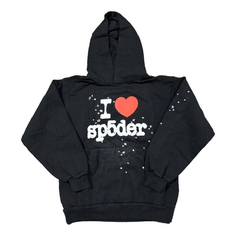 Sp5der I Heart NYC Pop Up Black Hoodie