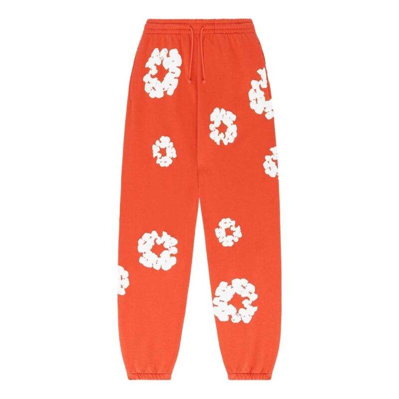 Denim Tears The Cotton Wreath Sweatpants 'Orange'