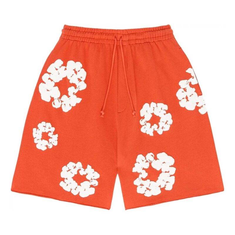 Denim Tears The Cotton Wreath Shorts 'Orange'