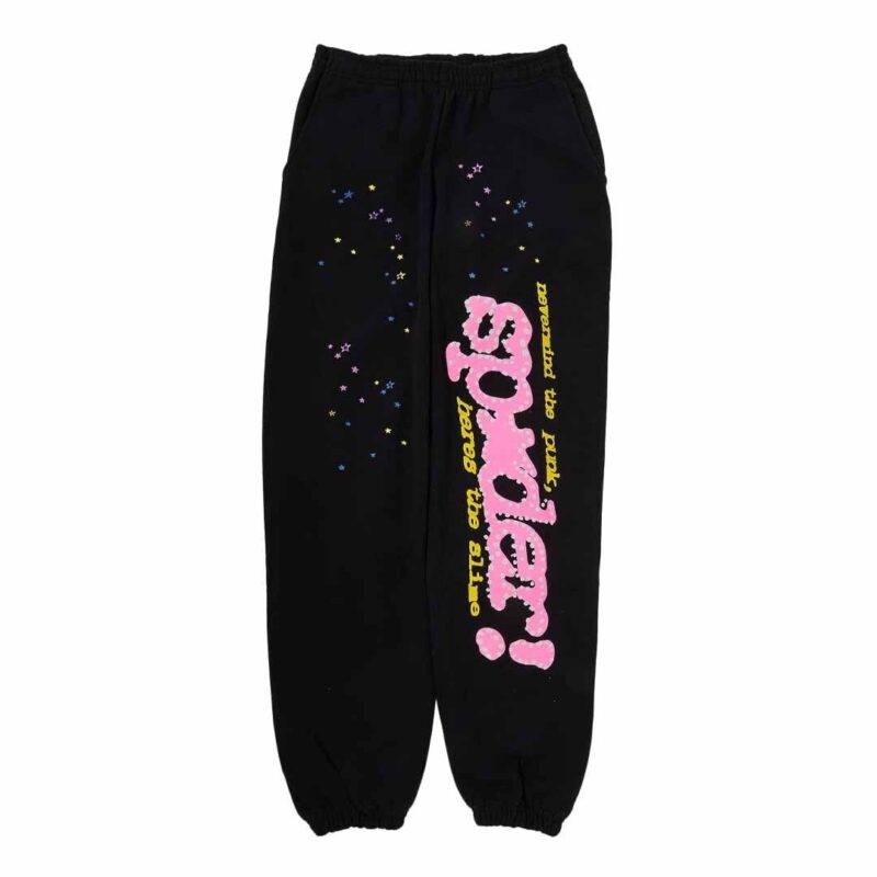 Sp5der P*nk V2 Sweatpants 'Black'