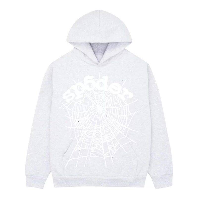 Sp5der OG Web Heather Grey Hoodie