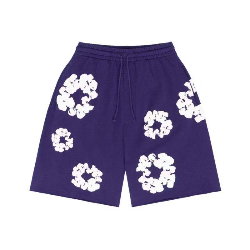 Denim Tears The Cotton Wreath Shorts Purple